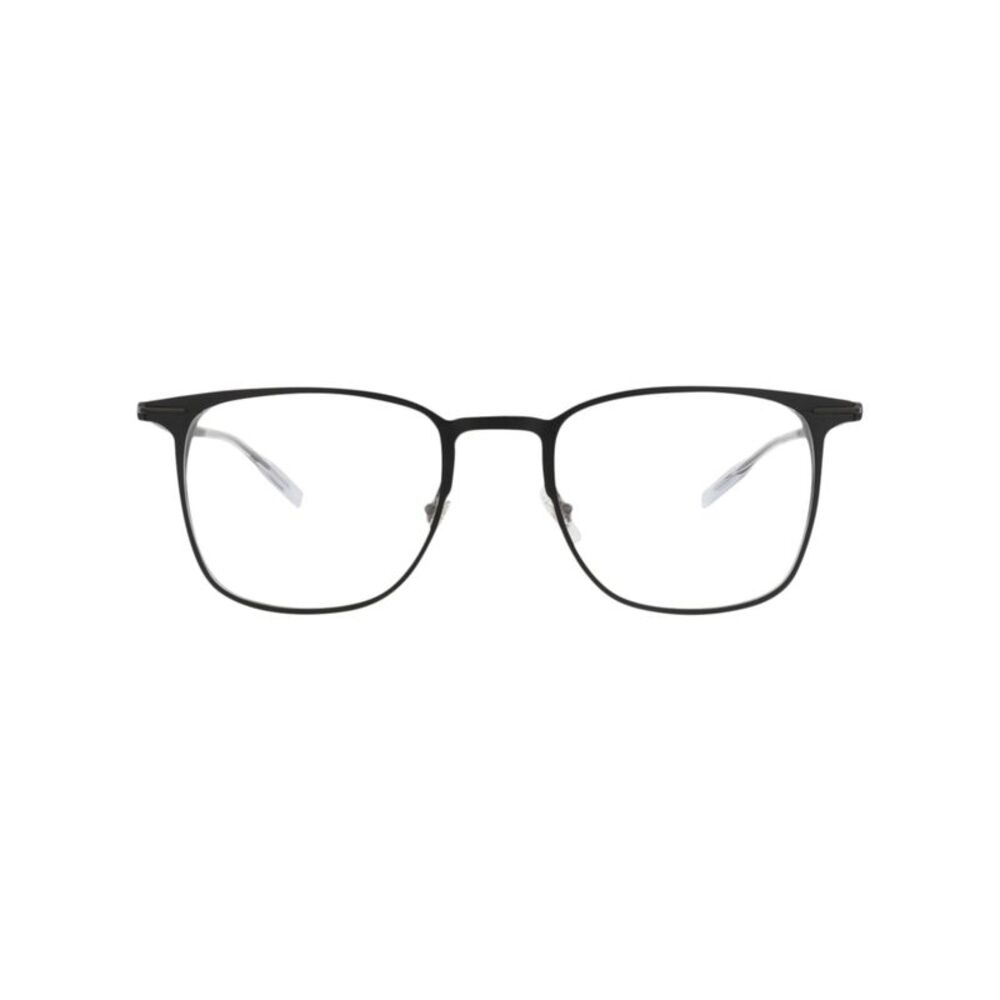 Montblanc Square-Frame Alluminium Optical Frames Black Mens